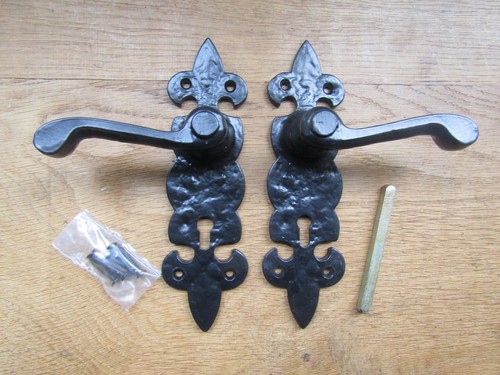 Rustic iron lever - door, handles