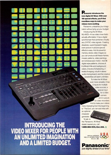 1991 panasonic video - 1991, •