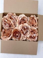 Peach Christmas Tree Decorations SPECIAL PRICE Clip on Blush Peach Rose Flower 8