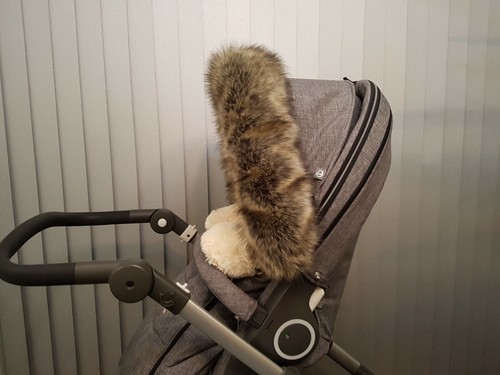 Silver cross pram hood - hood, furs