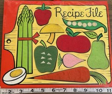 1978 Recipe File Folder- Great Condition-comes With Recipes