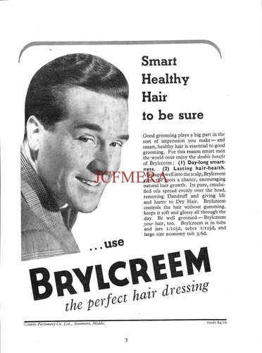 Brylcreem mens hair cream - brylcreem,