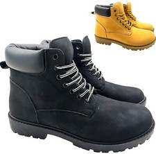 MENS WARM CASUAL COMFORT WALKING HIKING WINTER COMBAT WORK ANKLE BOOTS SIZE UK