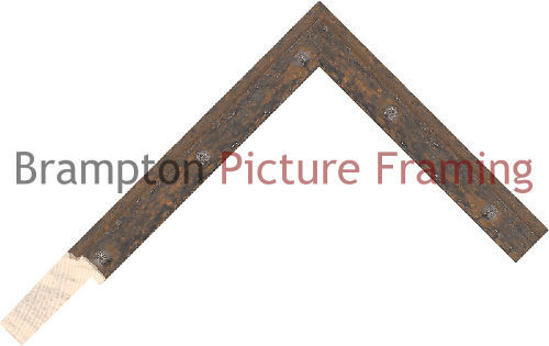 18mm wide aged steel flat - aged, wood