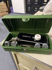 Singer Sewing Machine Button Hole Attachment  VINTAGE Hand Held with Case