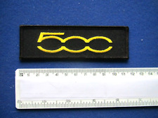 FIAT 500  Cloth Badge/Patch,For your Jacket, Overalls etc ,Sew or Iron on