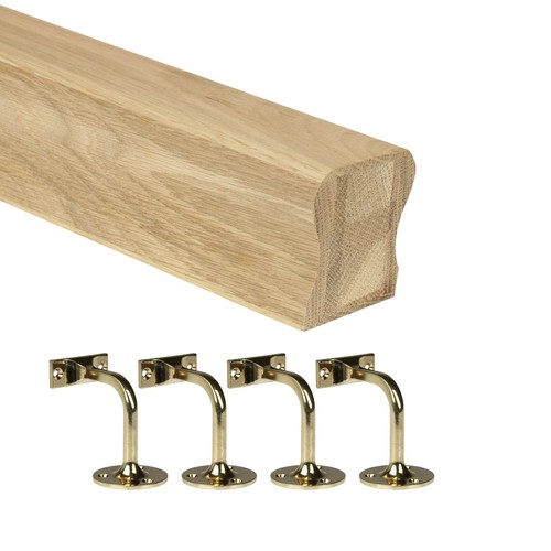 Oak handrail kit with - oak,
