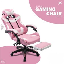 Swivel Gaming Chair Faux Leather Home Office Chair Sports Desk Tilt Chair XMAS