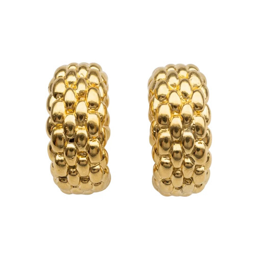 18kt yellow gold priofili - yellow, hoop