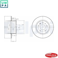 2x BRAKE DISC BG2240 FOR