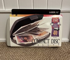 Laserline CD DVD Blu Ray Vintage Hard Shell Storage Case 40 Capacity NEW 