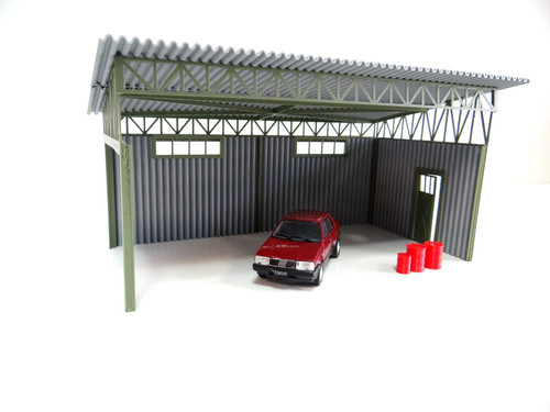 Metal shed garage scale - metal,