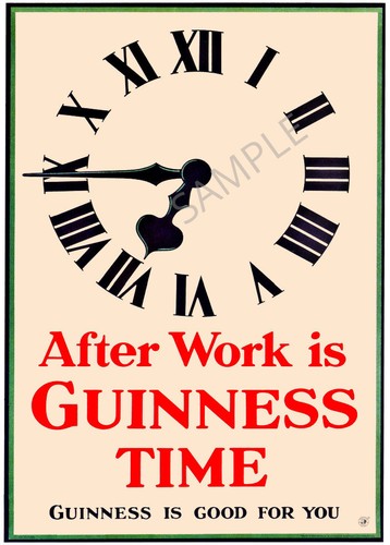 Vintage poster after work - vintage,