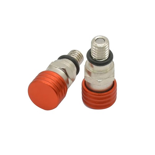 Orange air fork bleeder - orange, valves