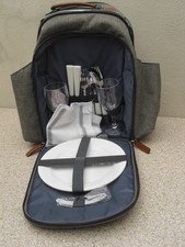 Brown insulated backpack for