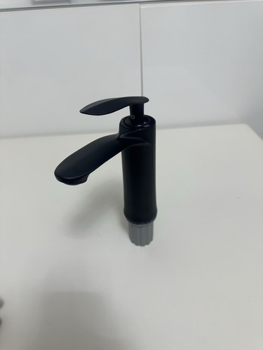 Basin mixer tap matt - basin, black