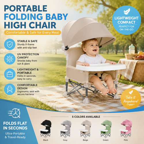 Foldable baby booster - foldable,