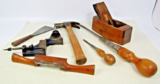 Seven vintage woodworking hand