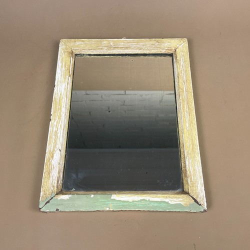 Rustic small wooden mirror - small,