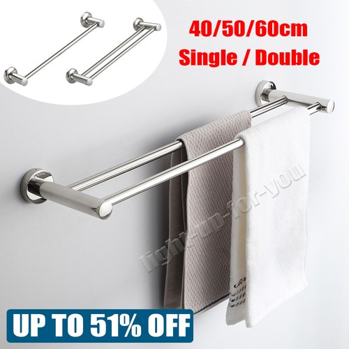 Single double towel rail - single,