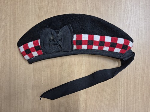 Black diced glengarry size - glengarry, (size