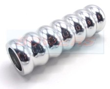 CLASSIC ROVER AUSTIN MINI POLISHED ALUMINIUM CHROME RIBBED HANDBRAKE HANDLE GRIP