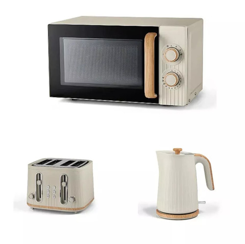 Cream wood textured scandi - cream,