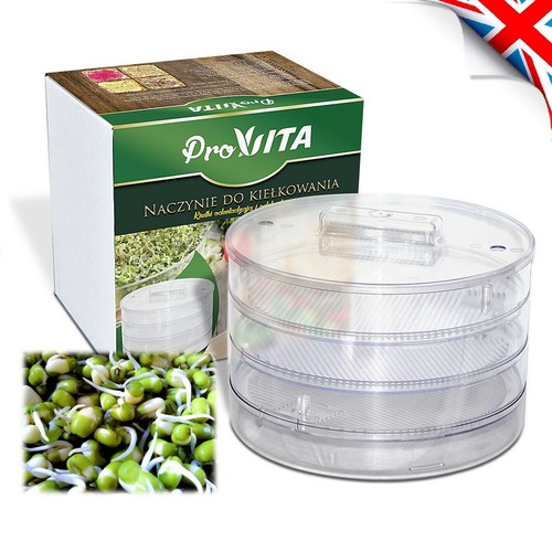 Three tray sprouter germinator - tray,