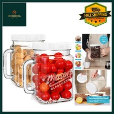 Large Glass Jars with Lids &