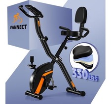 Exercise Bike Foldable, 16 Levels Magnetic Resistance, LCD & Heart Rate Sensor