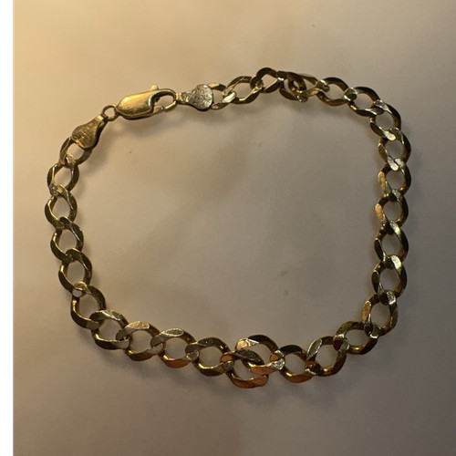 9ct yellow gold curb - curb, link