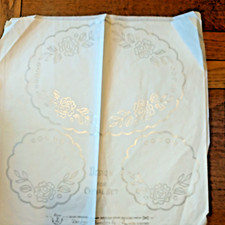 Vintage Deighton's 'Silver-Tex' Embroidery Transfer: OVAL Dressing Table Set