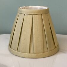 Box Pleat 5.5" Green Candle Golf Bulb Shade