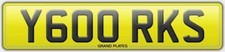 Number plate Y600 RKS