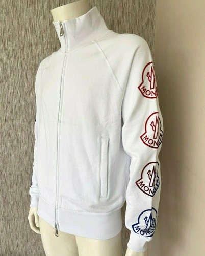 Moncler white logo sleeve - logo,