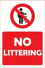 No Littering. Metal Safety