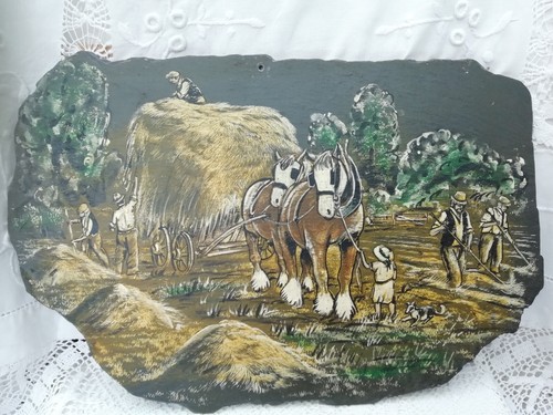 Oil painting slate - painting, on