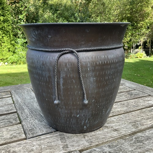 Vintage copper jardiniere - vintage,