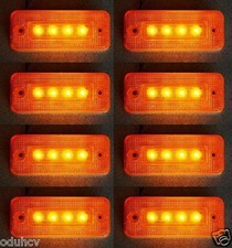 #8x 4 LEDs ORANGE REAR SIDE