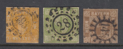 Bavaria three old - three, stamps
