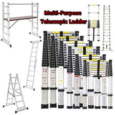 Folding Telescoping Ladder 1.4M-6.2M Aluminum Extendable Ladder Lightweight NEW
