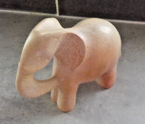 Soap stone ceramic elephant - ceramic,
