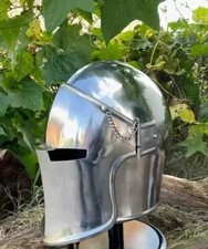 Medieval Barbute Helmet Role