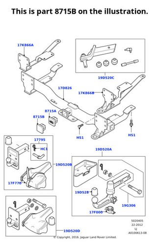 Land rover trailer hitch plug - land,