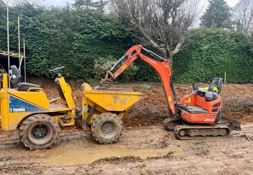 Mini diger ton dumper - , 1.7