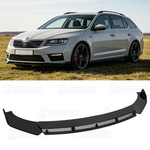 Abs gloss black front bumper - black,