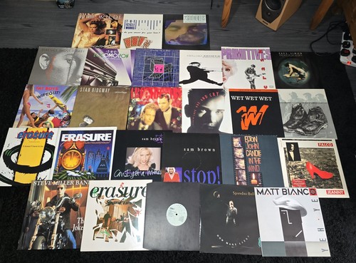 12 vinyl records - 80's, 12"