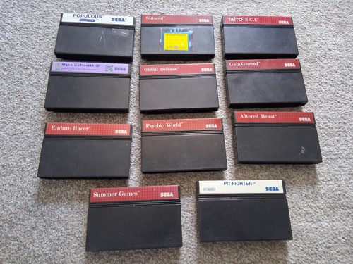 Sega master system games - x,
