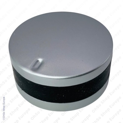 Oven hob control knob - knob, silver