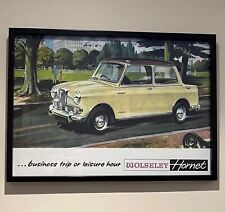 BMC Wolseley Hornet Mk1 Mini 1960’s Cool Retro Garage Man Cave Wall Art Poster